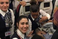 Kebelet, Seorang Ibu Melahirkan di Pesawat Turkish Airlines