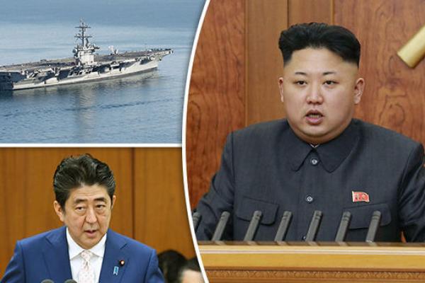 Tiga rudal jarak menengah Korea Utara yang mengudara di atas awan Jepang merupkan sinyal peringakatan kepada Tokyo karena berpihak pada Washington