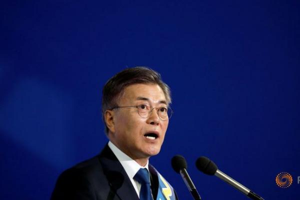 Moon menyatakan optimistis pada sikap Korut menjelang KTT antar-Korea pada tanggal 27 April