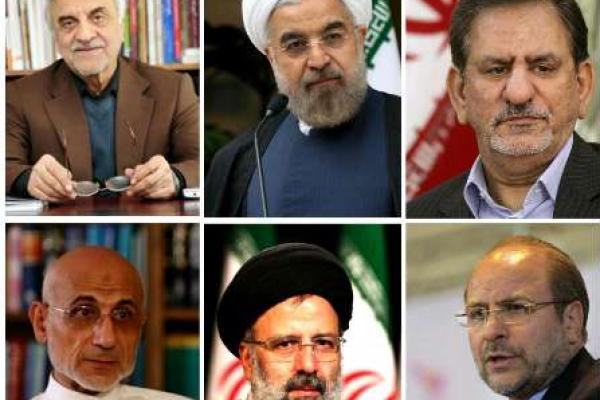 Dewan Wali Iran, mengumumkan enam  nama kandidat yang berhak mengikuti pemilihan presiden Iran pada 19 Mei mendatang