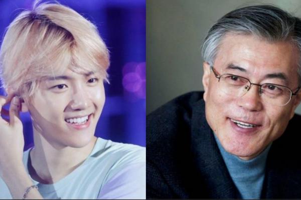 Kandidat Presiden Moon Jae In beberapa waktu lalu mengunjungi SM Artium dan mengejutkan fans EXO dengan menunjukkan cintanya untuk salah satu member EXO