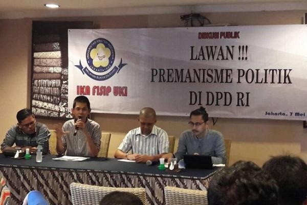 Pengangkatan Oesman Sapta Odang (OSO) sebagai Ketua DPD dinilai cacat hukum.
