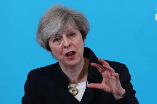 Perdana Menteri Inggris Theresa May mengulangi penentangannya untuk menegosiasikan serikat pabean Inggris-Uni Eropa di masa depan