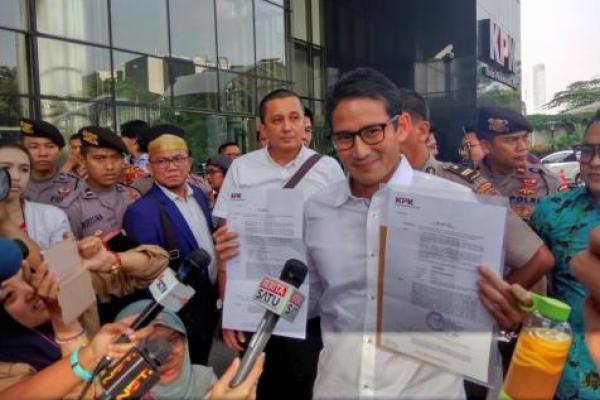 Ketua Umum Partai Gerindra Prabowo Subianto resmi memilih Sandiaga Uno sebagai calon presiden (Capres) untuk mendampingi pada kontestasi Pilpres 2019.