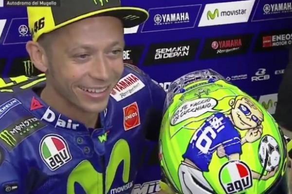 Rossi sempat percaya diri,  karena pada  GP Belanda, Rossi sukses meraih kemenangan atau finis pole position.