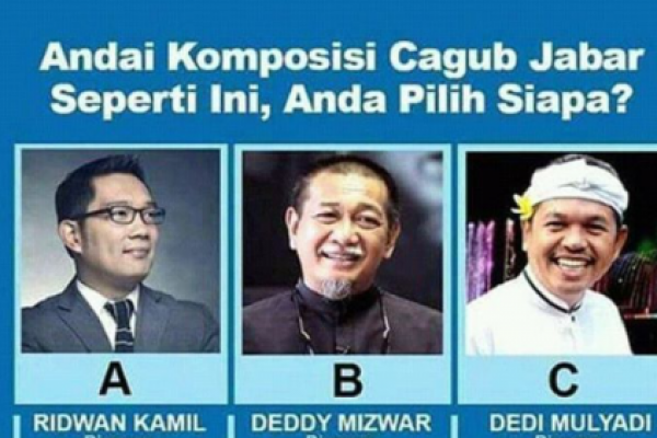Jelang pelaksanaan Pilkada Jawa Barat (Jabar) 2018, persaingan antar kandidat calon gubernur (Cagub) yang bakal bertarung semakin ketat.