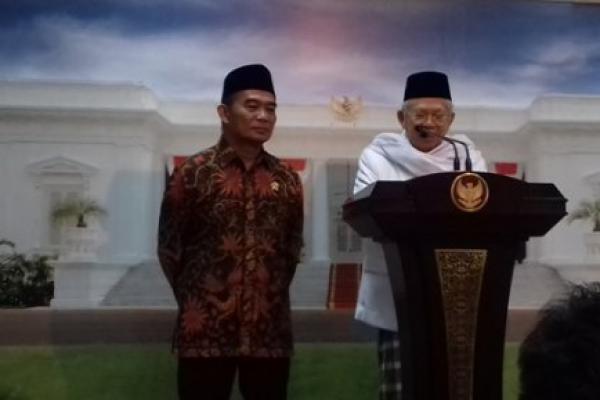 Ditemani oleh Muhadjir Effendy, Rais Aam Pengurus Besar Nahdlatul Ulama (PBNU) itu menyampaikan sikap Presiden Jokowi yang mengapresiasi aspirasi yang berkembang di masyarakat
