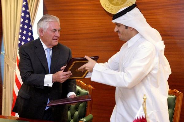 Amerika Serikat dan Qatar menandatangani kesepakatan memerangi pendanaan terorisme.