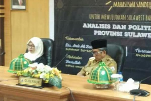 Gubernur Sulbar yang dikenal dengan ABM juga berharap keberadaan Sandek dapat berkoordinasi dengan pemerintah