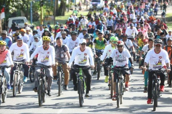 Diperkirakan, sekitar lima ribu pesepeda akan ikut GPN 2017 yang start-nya dimulai di Alun-alun Rangkasbitung, Sabtu (5/8/2017) pagi. 