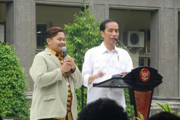 Heri Kristanto Boeboe, mahasiswa UGM asal Wonogiri nekat ‘menodong’ sepeda dari Jokowi.