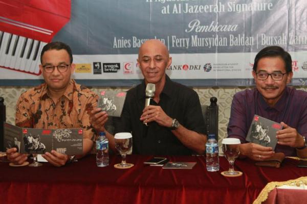 Anies Bawesdan, bersama promotor JMF Geisz Chalifah dan Ferry Mursidan Baldan akan merilis album yang diberi judul ”Hikayat Cinta Negeri Melayu”