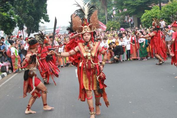 Sambur HUT Kemerdekaan Republik Indonesia ke 72 Yayasan Belantara Budaya Indonesia gelar acara lestarikan budaya Indonesia yang diberi tema 