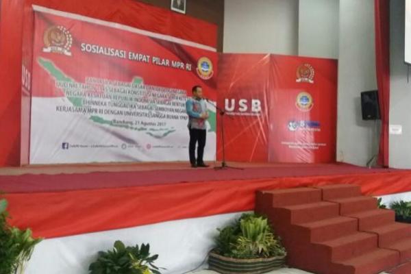 Dalam sosialisasi itu dikatakan Indonesia adalah bangsa yang memiliki keragaman. 