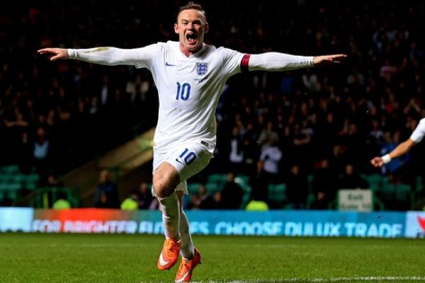Penyerang Derby County Wayne Rooney 