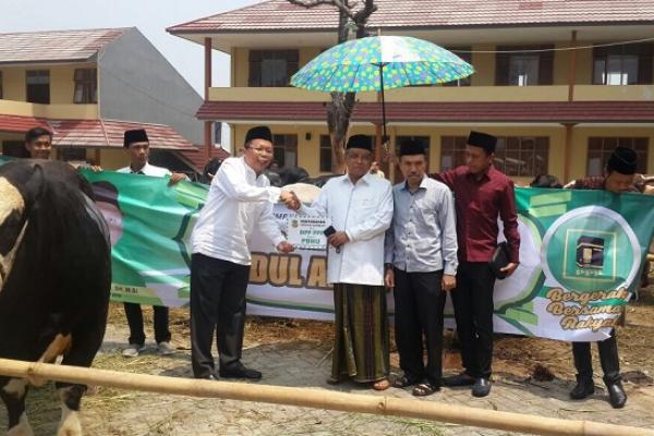 Partai Persatuan Pembangunan (PPP) menyalurkan hewan qurban berupa ratusan kambing dan belasan sapi menjelang Lebaran Idul Adha.