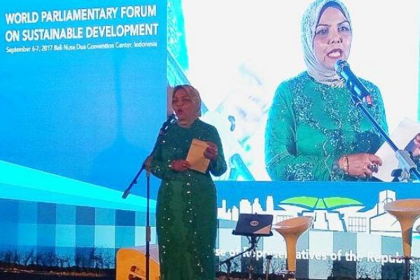 Indonesia patut berbangga karena menjadi tuan rumah konferensi World Parliamentary Forum on Sustainable Development Goals (SDGs) yang diselenggarakan di Nusa Dua, Bali pada 6-7 September 2017.