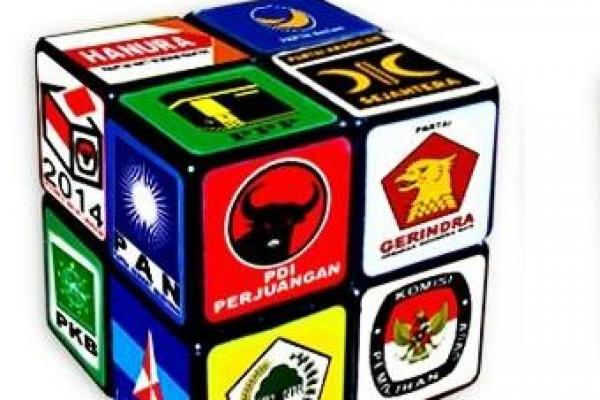 Dari 16 partai politik (Parpol) peserta Pemilu 2019, hanya sembilan partai yang berpotensi lolos parliamentry threshold atau ambang batas empat persen masuk parlemen.