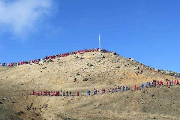Pemerintah China menutup sementara waktu tempat wisata gunung berapi, Mount Paektu