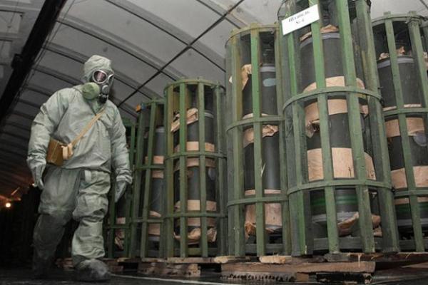 Pemerintah Rusia pada Rabu (27/9) mengumumkan memusnakan sejumlah senjata kimia