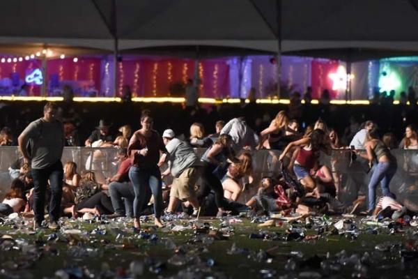 Paddock melepaskan tembakan dari Mandalay Bay Hotel and Casino pada Minggu (1/10) malam waktu setempat yang menewaskan sedikitnya 59 orang.