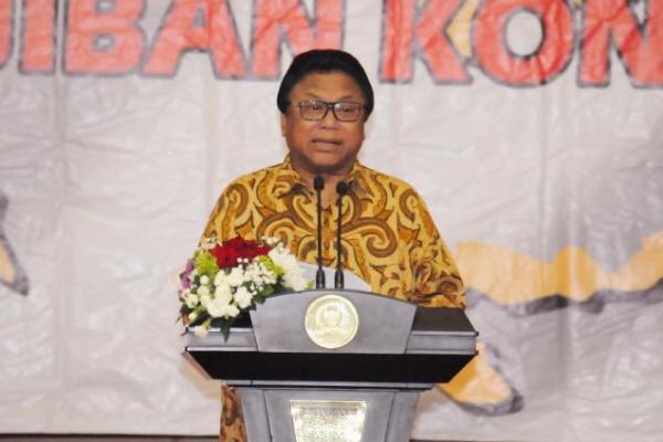 Wakil Ketua MPR RI Oesman Sapta, membuka secara resmi gelar acara Simposium Nasional Majelis Permusyawaratan Rakyat Republik Indonesia yang digagas Lembaga Pengkajian MPR RI