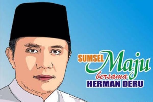 Pengenalan Herman Deru telah mencapai 92.4 persen dengan kesukaan sebesar 71.0 persen. 