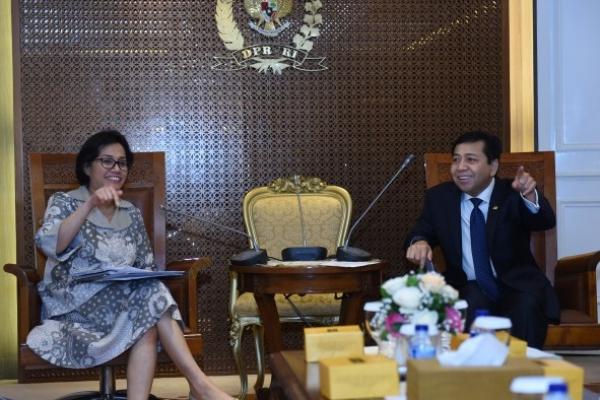 Ketua DPR RI Setya Novanto (Stnov) bersama Pimpinan DPR lainya dan Ketua Banggar mendukung Perhelatan akbar Annual Meetings Internasional Monetary Fund (IMF)-World Bank (WB) Group 2018 di Bali.