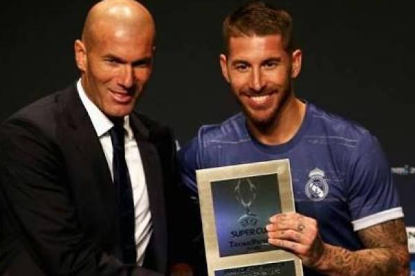 Pelatih Real Madrid, Zinedine Zidane memuji penampila Sergio Ramos bersama El Rea