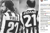 Lewat Medsos, Zidane Sampaikan Salam Perpisahan Untuk Pirlo