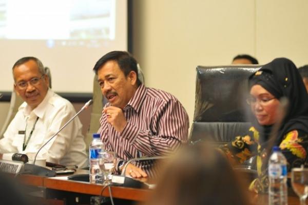 Deputi Administrasi Sekretariat Jenderal DPR RI Mardian Umar secara resmi melaunching layanan penyaluran delegasi masyarakat (PDM) berbasis teknologi informasi.