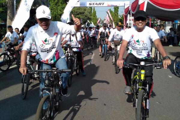 Pencanangan Hari Bersepeda Nasional, Kemenpora menampung aspirasi masyarakat.