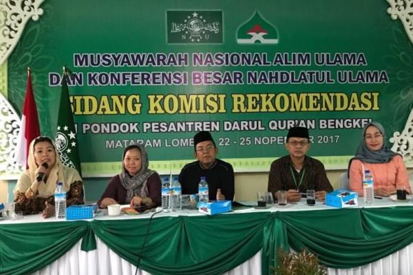 Kedua pokok pikiran yang menjadi masukan dan nantinya menjadi rekomendasi Munas dan Konbes NU itu, mengenai Penguatan Pendidikan Karakter Nasional dan Pancasila.