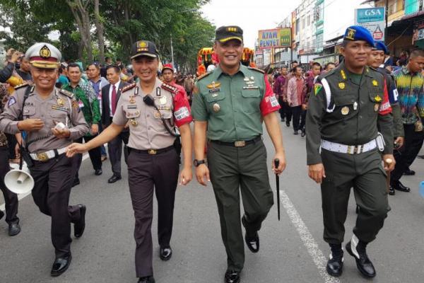 Kapolda Sumut menyampaikan ucapan terimakasih kepada seluruh personil yang terlibat mau pun tidak langsung terlibat dalam pengamanan kegiatan tersebut.