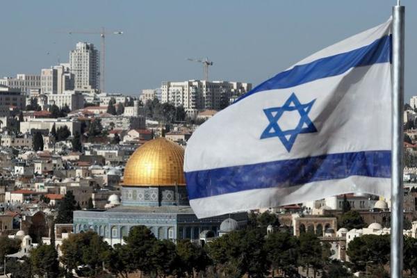 Upacara pemindahan kedutaan Amerika Serikat di Israel dari Tel Aviv ke Yerusalem dimulai dengan lagu kebangsaan AS.