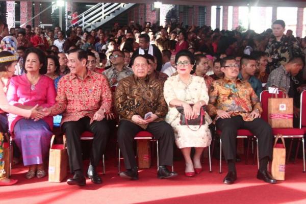 Presiden Joko Widodo berpesan agar umat beragama tidak terpecah saat menghadapi tahun politik 2018.