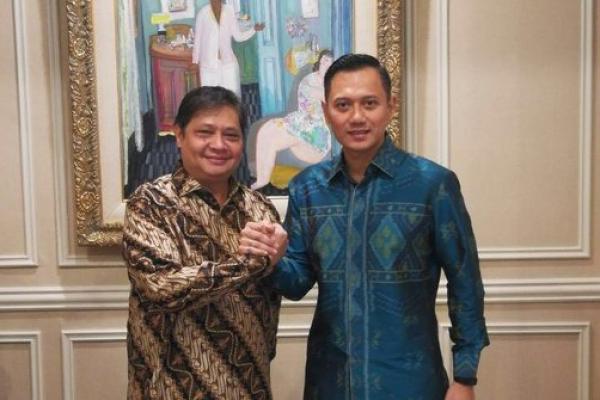 Komandan Satuan Tugas Bersama (Kogasma) Partai Demokrat Agus Harimurti Yudhoyono (AHY) menggelar pertemuan dengan Ketua Umum Partai Golkar Airlangga Hartarto.