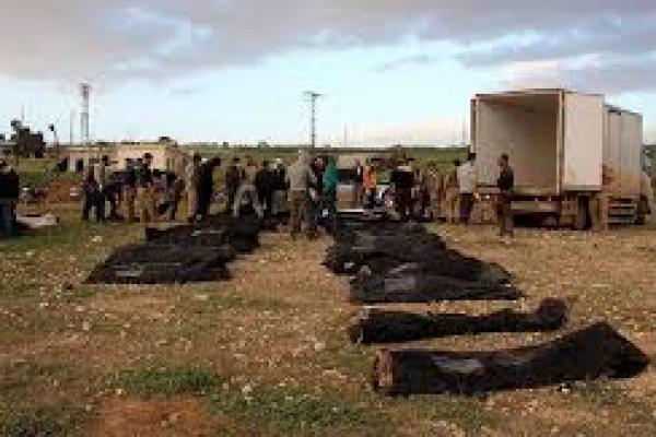 Sebuah kuburan massal yang berisi anggota Pejuang Pembebasan Suriah (FSA) yang dibunuh kelompok teror PYD ditemukan
