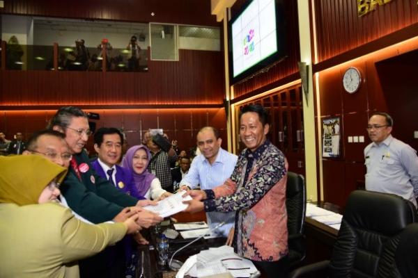Ketua Badan Legislasi DPR RI Supratman Andi Agtas menerima kunjungan Pemuda Pancasila DKI Jakarta dan BEM Kampus se-DKI dan OKP se-DKI Jakarta.