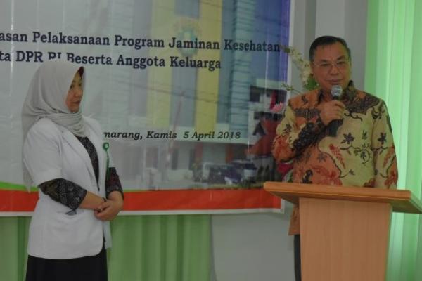 Rumah Sakit (RS) Hermina Banyumanik, di Semarang, Jawa Tengah, merupakan salah satu provider PT. Asuransi Jasindo yang melayani peserta Jaminan Kesehatan Utama (Jamkestama) bagi pejabat negara, salah satunya Anggota DPR RI beserta keluarganya.