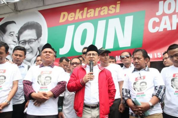 Ketua Umum Partai Kebangkitan Bangsa (PKB) Muhaimin Iskandar (Cak Imin) optimis dengan pasangan Jokowi-Muhaimin (JOIN) pada Pilpres 2019.