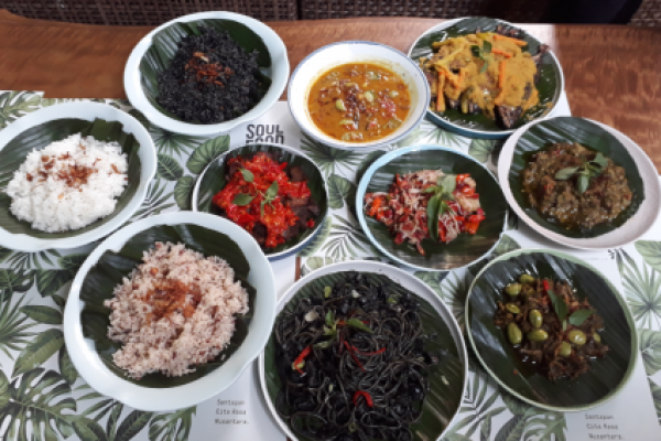 Restoran Soul Food menyajikan makanan khas Indonesia yang tak asing di lidah.