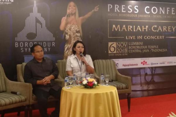 Bom berantai di Surabaya, tidak menyurutkan Mariah Carey untuk tetap menggelar konser di Candi Borobudur. 
 