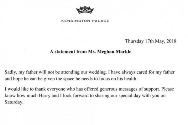 Dua hari jelang hari bahagiannya bersama Pangeran Harry, rupanya Meghan Markle sedang bersedih.