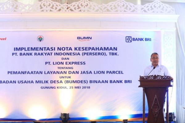 Kerjasama dengan Lion Parcel akan sangat berguna untuk mengakselerasi transaksi produk unggulan desa melalui E-Commerce dari BRI dan BNI