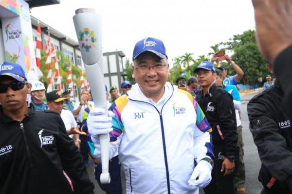 Semangat pemerintah dan masyarakat Kota Sorong yang sangat antusias menyemarakkan Asian Games