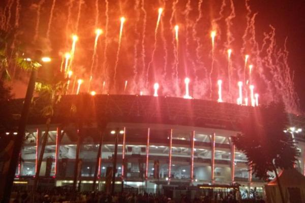 Polisi mengimbau agar warga yang tidak menonton upacara penutupan Asian Games 2018, Minggu (2/9/2018) secara langsung di Stadion Gelora Bung Karno (GBK) untuk tidak melintas di sekitaran stadion.