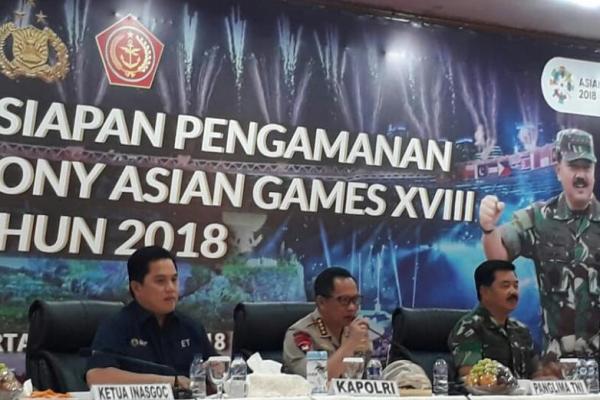 Polri mengerahkan 9.422 personiel gabungan ‎untuk mengamankan upacara penutupan atau closing ceremony ‎Asian Games 2018 di Stadion Utama Gelora Bung Karno, Jakarta pada hari Minggu (2/10/2018).
