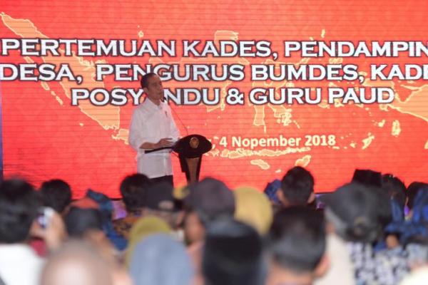 Presiden Jokowi berharap, dana desa yang pada tahun 2019 dinaikan dari Rp 60 triliun menjadi Rp 70 triliun bisa dimanfaatkan ke arah pemberdayaan ekonomi masyarakat desa dan inovasi desa.