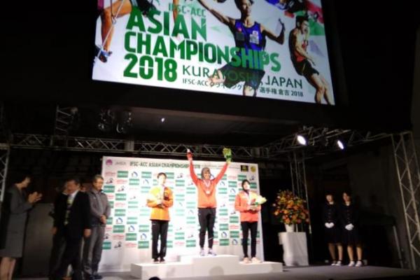 Indonesia sukses mempertahankan tradisi emas setelah dua atletnya Alfian M Fajri dan Agustina Sari menjadi juara satu dalam nomor speed world record perorangan putra dan putri di Asian Championship 2018 yang digekar di Kurayoshi, Prefecture Tottori, Jepang, Sabtu (10/11/2018).